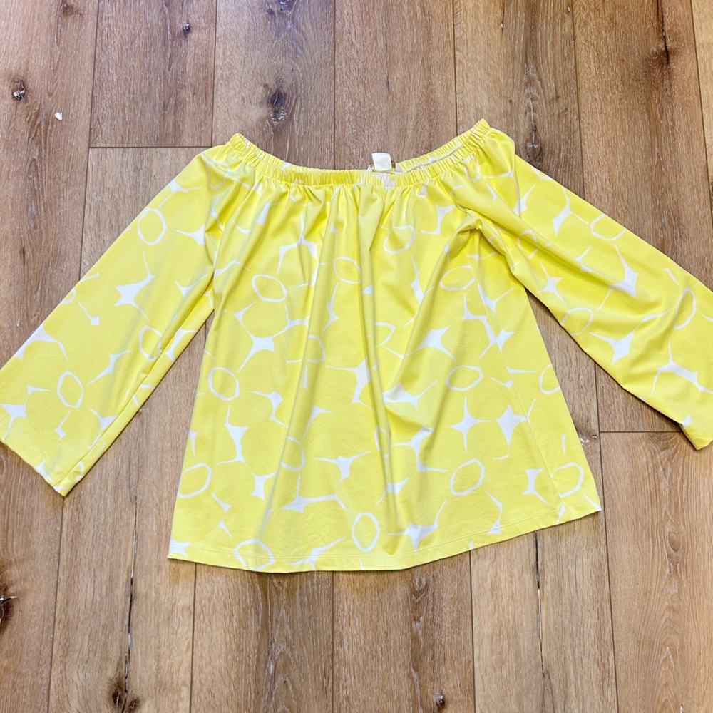 Yellow off the shoulder top